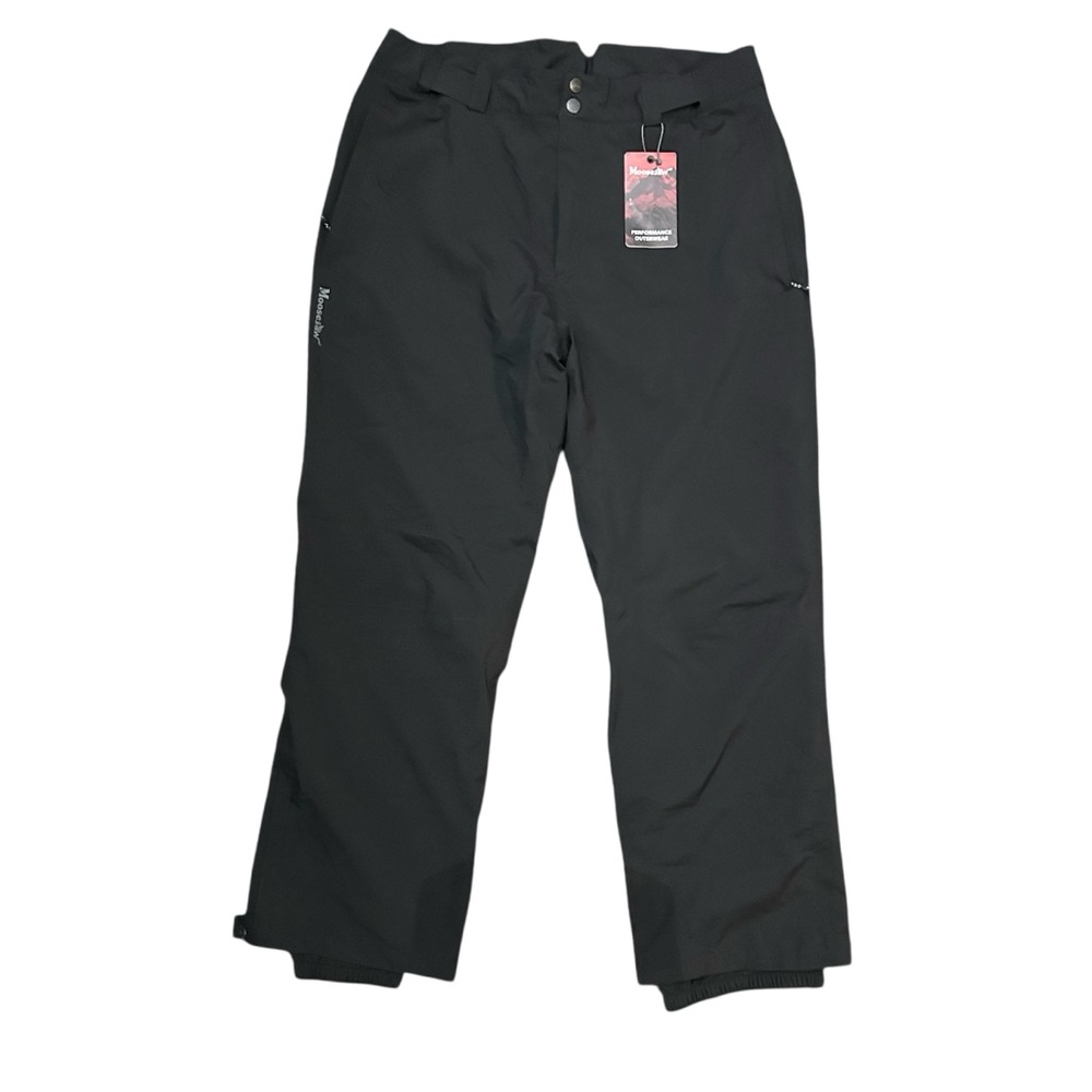 🆕 Moosejaw Black Insulated Performance Ski Snow Pant Adjustable Waterproof Sz XL
